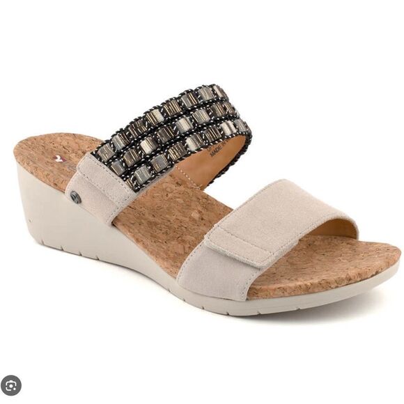 Revere Orthotic Wedge Sandals Shoes - Picture 2 of 13